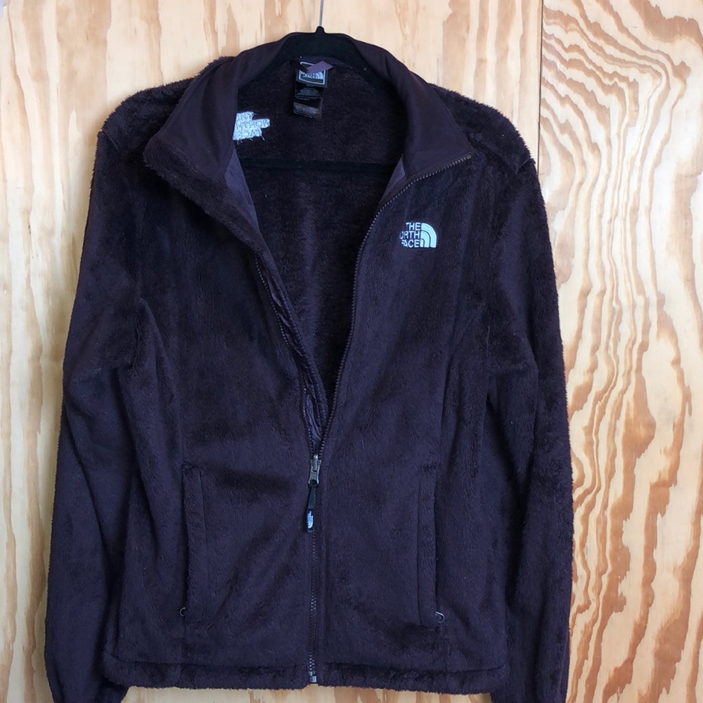 Purple fuzzy north face